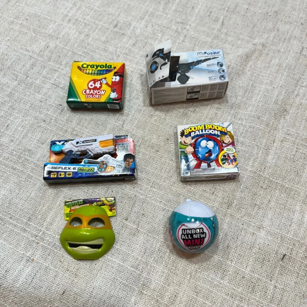 Mini Brands Toys Lot Crayola X-Shot Teenage Mutant Ninja Turtles‎ Migosaur Boom